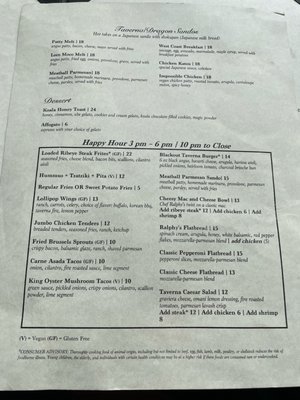 Menu photo 6 Taverna Costera Las Vegas, NV
