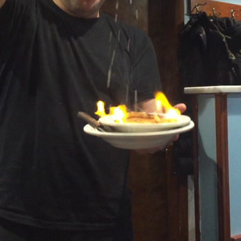 Desfina Restaurant - Saganaki - Greek Near Me - Cambridge, Massachusetts