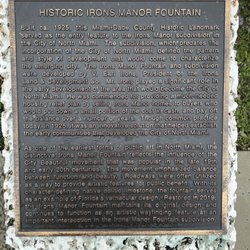 Historic Irons Manor Fountain