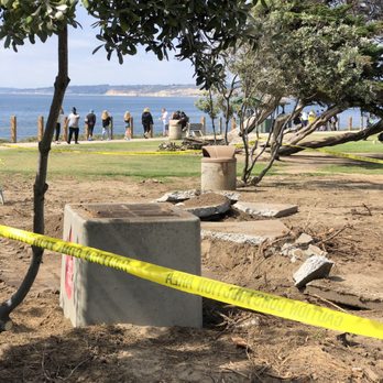 Ellen Browning Scripps Park - Site of the fallen Lorax. It's believed termites may have played a role in its demise. - 6/18/2019 - Parks Near Me - La Jolla, California Ellen Browning Scripps Park - Site of the fallen Lorax. It's believed termites may have played a role in its demise. - 6/18/2019 - Parks Near Me - La Jolla, California