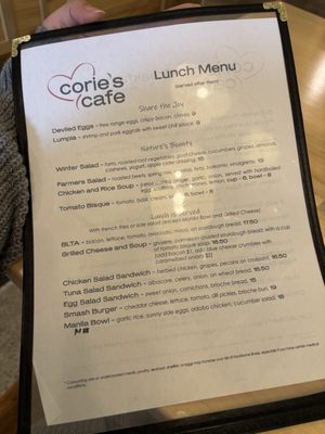 Menu photo 3 Corie's Cafe Duvall, WA Menu photo 3 Corie's Cafe Duvall, WA