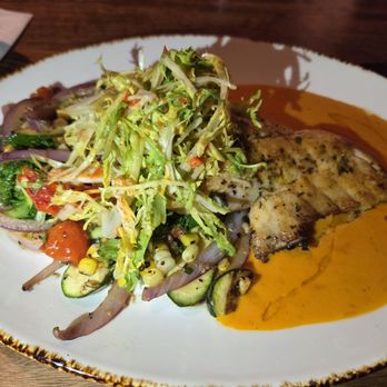 Haywire - Grilled Striped Bass - New American Near Me - Plano, Texas