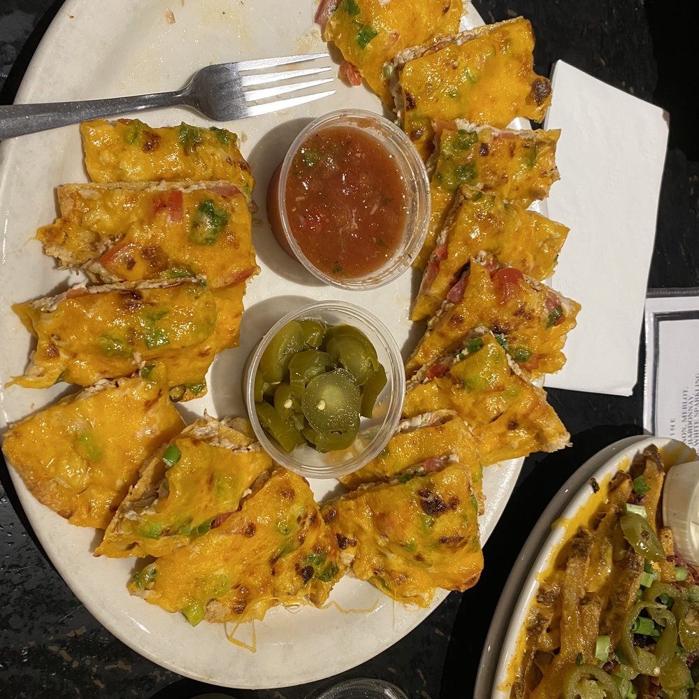 Brook Restaurant & Bar - Chicken nachos. Came with sour cream, but I'd recommend ranch. I'm not a ranch or sour cream person but their ranch was amazing with these! - American Near Me - Tulsa, Oklahoma Brook Restaurant & Bar - Chicken nachos. Came with sour cream, but I'd recommend ranch. I'm not a ranch or sour cream person but their ranch was amazing with these! - American Near Me - Tulsa, Oklahoma