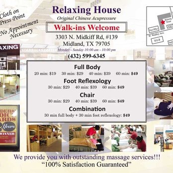 Relaxing House Midkiff & Wadley - Reflexology Near Me - Midland, Texas Relaxing House Midkiff & Wadley - Reflexology Near Me - Midland, Texas