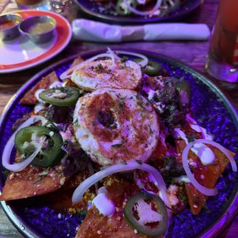 Esquina Mexicana - Chilaquiles with red sauce - Mexican Near Me - Miami Beach, Florida