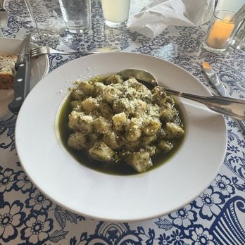 Uliveto - Gnocchi in pistachio pesto best gnocchi in RVA - Mediterranean Near Me - Richmond, Virginia