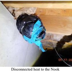 All American Real Estate Services - Disconnected ductwork (fixed at my cost)