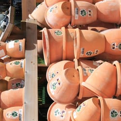 Staverton Nursery - A large selection of terracotta pots.