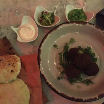 Olmsted - Falafel with freshly salted pita (vegetarian). - New American Near Me - Brooklyn, New York
