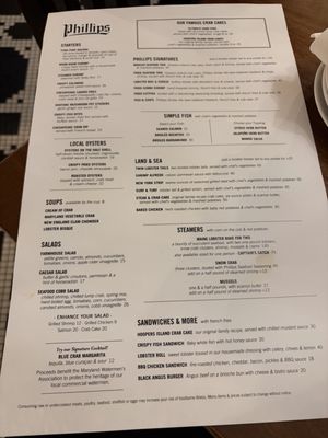 Menu photo 2 Phillips Seafood Baltimore, MD