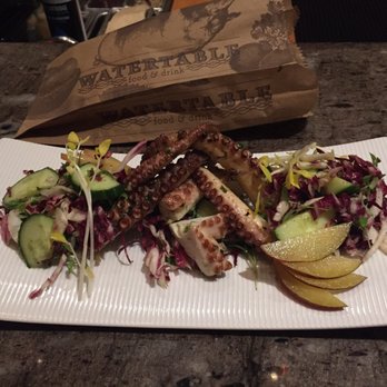 Watertable - Char-cold squid steak - New American Near Me - Huntington Beach, California