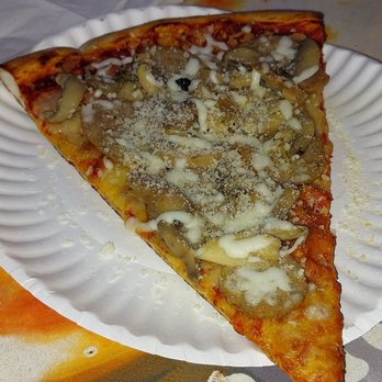 Angelina's Pizzeria - Slice of Mushroom sausage pizza $7 - Pizza Near Me - Key West, Florida Angelina's Pizzeria - Slice of Mushroom sausage pizza $7 - Pizza Near Me - Key West, Florida