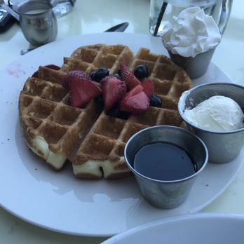 Hash Kitchen - Gluten free waffle with berries! Great! - Breakfast & Brunch Near Me - Scottsdale, Arizona