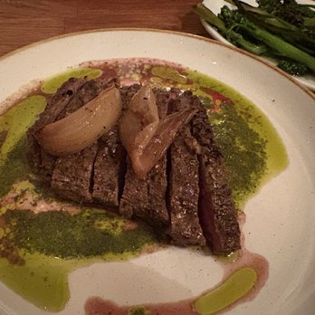 Osteria Savio Volpe - True north flat iron, salsa verde, onion butter, overnight onions - Italian Near Me - Vancouver, British Columbia