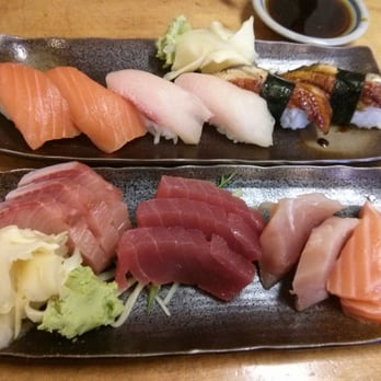 Geta - Sashimi combo + salmon, yellowtail, and unagi nigiri - Japanese Near Me - Oakland, California Geta - Sashimi combo + salmon, yellowtail, and unagi nigiri - Japanese Near Me - Oakland, California