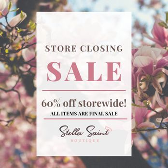 Stella Saint Boutique - Through November 30th all full priced items are 60% off. Final days to save! - Women's Clothing Near Me - Fort Myers, Florida Stella Saint Boutique - Through November 30th all full priced items are 60% off. Final days to save! - Women's Clothing Near Me - Fort Myers, Florida