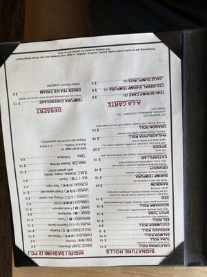 Menu photo 7 Limeleaf eagle river, AK