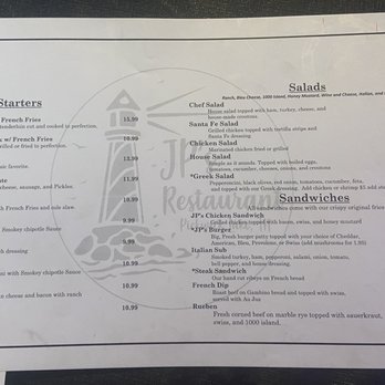 JP's at Pickwick - Menu - New American Near Me - Counce, Tennessee