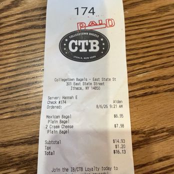 Collegetown Bagels - Bill - Bagels Near Me - Ithaca, New York Collegetown Bagels - Bill - Bagels Near Me - Ithaca, New York