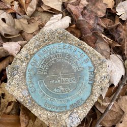 Blue Jay Point County Park - Survey Marker from 1982
