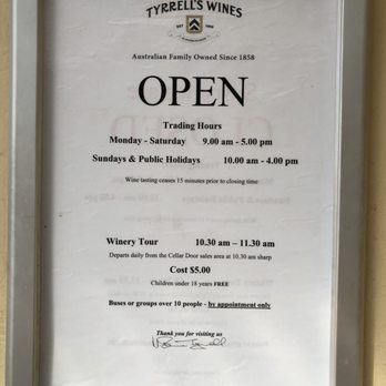 Tyrrell's Wines - Wineries Near Me - Pokolbin, NSW Tyrrell's Wines - Wineries Near Me - Pokolbin, NSW