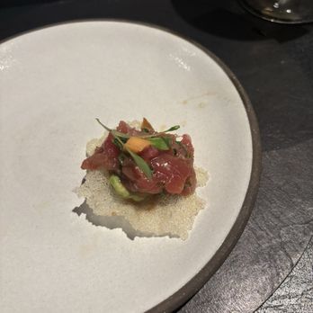 Prime 131 - free sample of the tuna tartare - Steakhouses Near Me - Houston, Texas