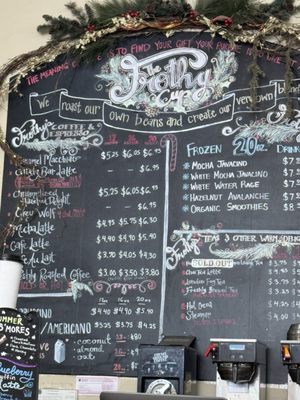 Menu photo 1 The Frothy Cup Idaho Springs, CO Menu photo 1 The Frothy Cup Idaho Springs, CO