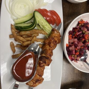 Anjir Halal Restaurant - Chicken Shish Kabob - Uzbek Near Me - Downers Grove, Illinois