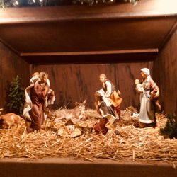 The Holy Family is complete, with the coming of baby Jesus.