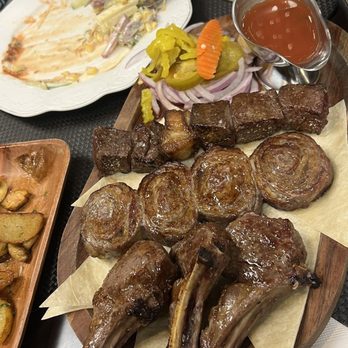 Kebab USA - 9. Lamb Chops, 7. Liver Kebab, Beef Roulettes - Mediterranean Near Me - Philadelphia, Pennsylvania Kebab USA - 9. Lamb Chops, 7. Liver Kebab, Beef Roulettes - Mediterranean Near Me - Philadelphia, Pennsylvania