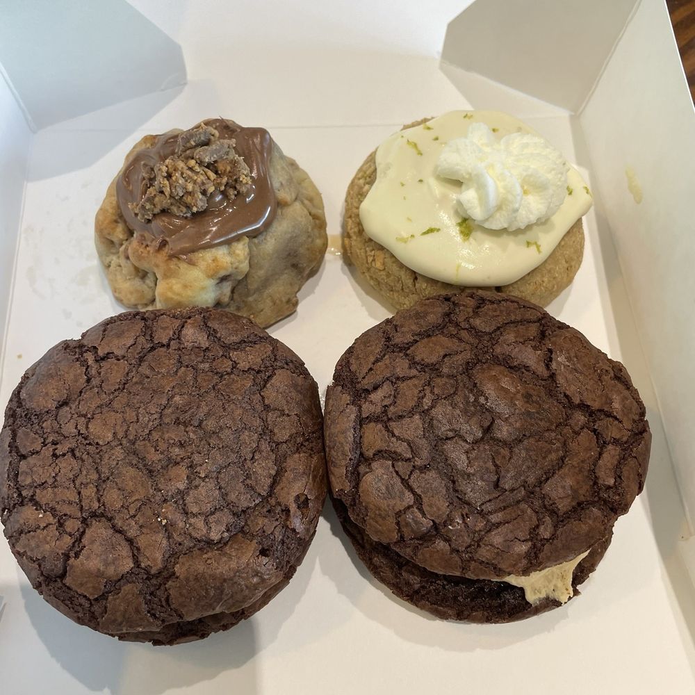 Caroline’s Cookies - June 2024 flavors - brownie sandwich, key lime and Reese's - Bakeries Near Me - Lafayette, Louisiana