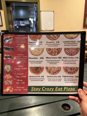 Menu photo 4 Crazy Crust Studio City, CA