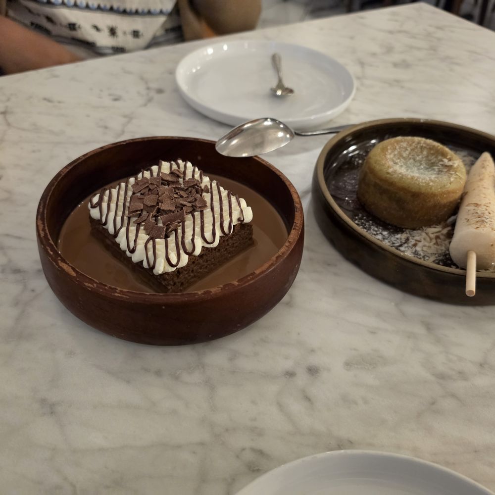 Safar By Karimi - Mocha Tres Leches and Pistachio Lava Cake - Halal Near Me - Cupertino, California Safar By Karimi - Mocha Tres Leches and Pistachio Lava Cake - Halal Near Me - Cupertino, California
