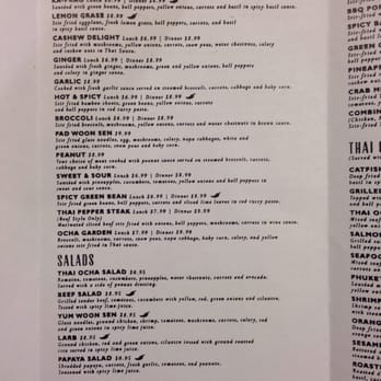 Thai Ocha - Menu - Thai Near Me - Denton, Texas Thai Ocha - Menu - Thai Near Me - Denton, Texas