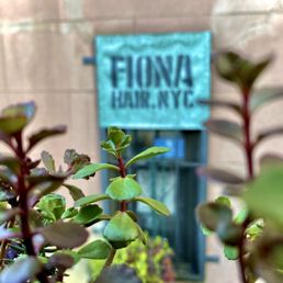 Exterior outside entrance of Fiona Hair NYC - Salon sign from outside - Brooklyn, New York Exterior outside entrance of Fiona Hair NYC - Salon sign from outside - Brooklyn, New York