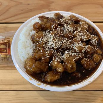 First China Restaurant - C7. Sesame Chicken lunch with white rice - Chinese Near Me - Cary, North Carolina