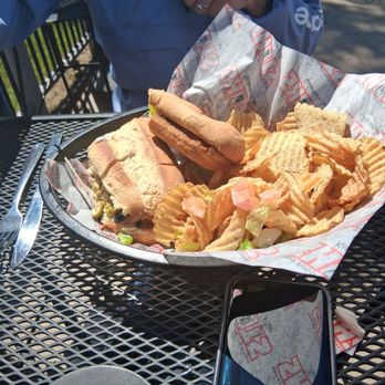 Shots On The River - Veggie sub with "frips" - Sports Bars Near Me - Belmont, Michigan Shots On The River - Veggie sub with "frips" - Sports Bars Near Me - Belmont, Michigan