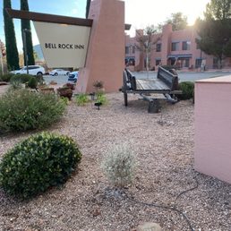 Exterior outside entrance of Bell Rock Inn - Sedona, Arizona Exterior outside entrance of Bell Rock Inn - Sedona, Arizona