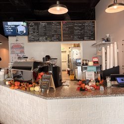 Bloom City Coffee - Counter and menu