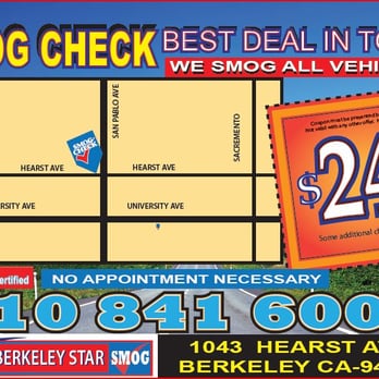 1 Berkeley Star Smog - Save money. - Smog Check Stations Near Me - Berkeley, California 1 Berkeley Star Smog - Save money. - Smog Check Stations Near Me - Berkeley, California
