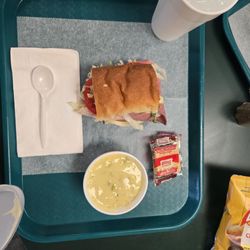 Obee's Sub Shop - Gut buster with broccoli and cheese soup