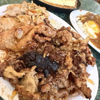 Aloha Food Factory - Teriyaki  Beef Bowl Teri Chicken Bowl Island Plate (2 entrees) - Hawaiian Near Me - Alhambra, California