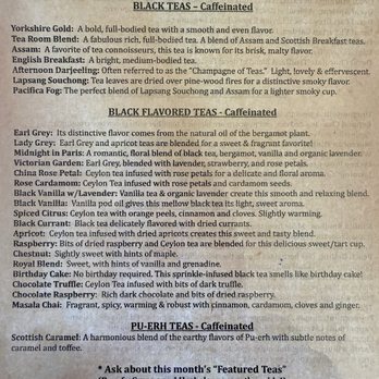 Lovey's Tea Shoppe - Tea Selections - British Near Me - Pacifica, California