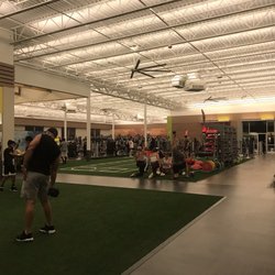 LA Fitness - Main workout area just as you walk out of the locker rooms