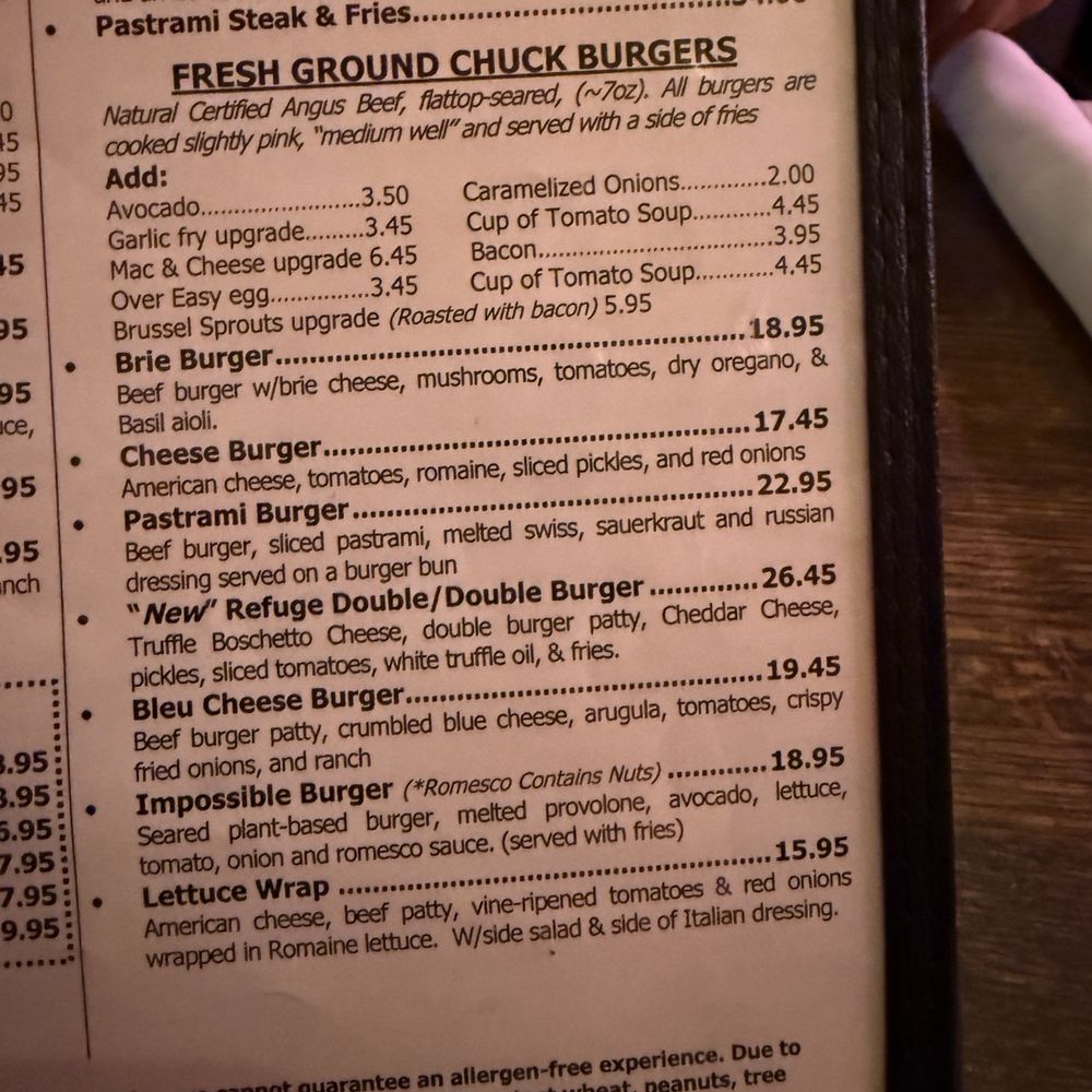 The Refuge - Burgers Near Me - San Carlos, California The Refuge - Burgers Near Me - San Carlos, California