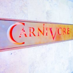 Carnivore - Signage at the entrance