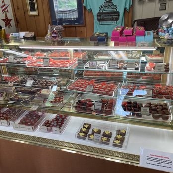 Highland Chocolates - a display of chocolates and pastries - Candy Stores Near Me - Wellsboro, Pennsylvania