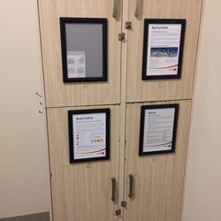 Coolangatta Sands Hotel - Hostel-style lockers in the private room. For dorms, they seem handy--internal charging ports for safe phone charging.