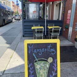 Masa Empanadas - Margaritas and out door seating.