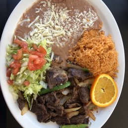 a plate of mexican food a plate of mexican food